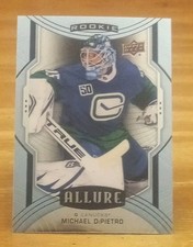 2020-21 Upper Deck Allure SP RC Michael DiPietro Vancouver Canucks 