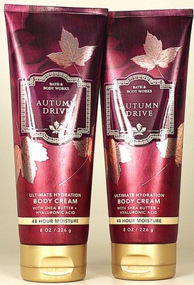QTY 2 - Bath & Body Works AUTUMN DRIVE Body Cream Lotion Moisturizer 8oz