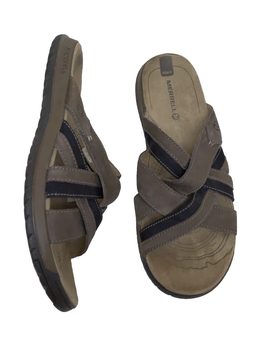Merrell Brown Slide Sandals for Men for sale | eBay display picture 1
