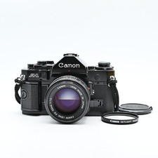 Exc 5 Canon A-1 Black 35mm Film Camera New FD NFD 50mm f1.4 Lens From JAPAN