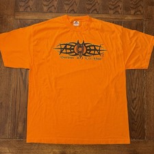 Vintage Taz Tazz Master of the Suplex T Shirt 2XL Orange WWF Wrestling 2000