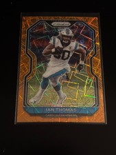 Ian Thomas 2020 Panini Prizm Orange Lazer Prizm Panthers 238