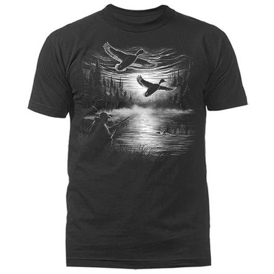 Duck Hunter Moonlight Lake for Outdoorsmen T-shirt