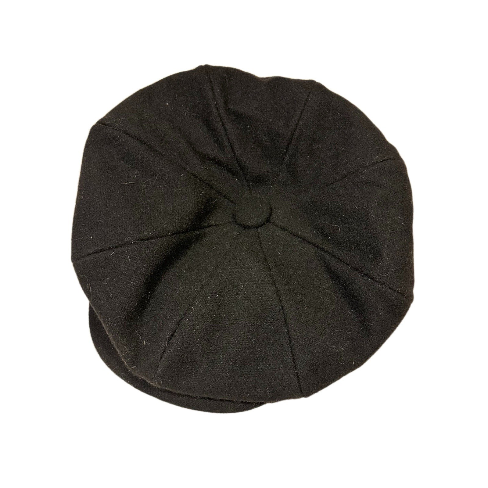 Capas Headwear Wool United Hatters Cap Millinery Vintage Hat Black Newsboy USA