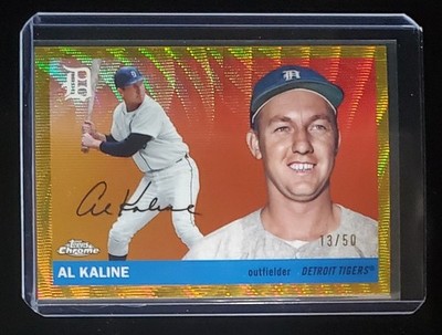 2025 Topps Chrome Platinum Al Kaline Gold Ray Wave /50 "Hobby Box Exclusive"
