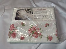 Grant Maid Regal Rose Vintage Double Flat Sheet 100 Cotton Pink Floral 81x108