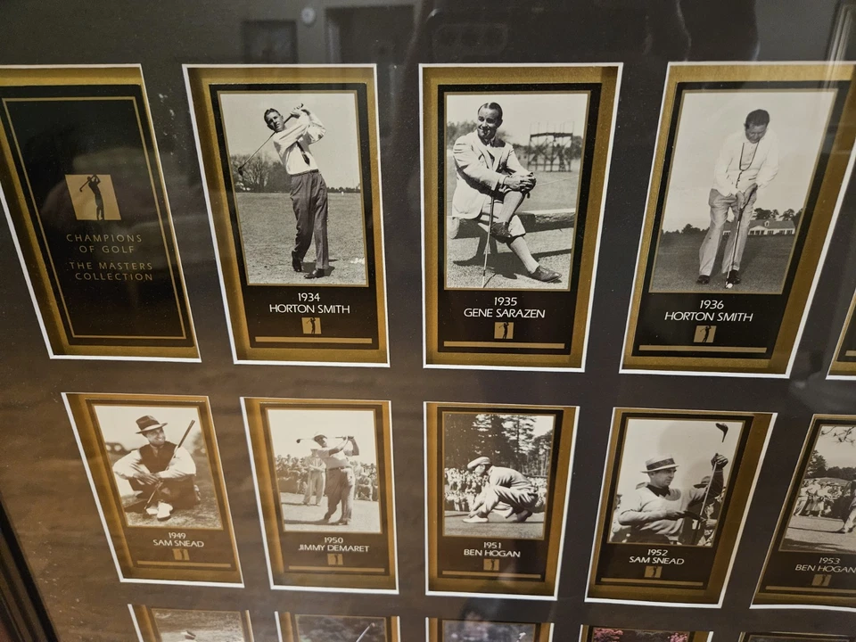 Colección Champions of Golf Masters enmarcada profesionalmente  Foto 2 de 4