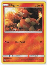 Magmar 10/68 Hidden Fates Reverse Holo