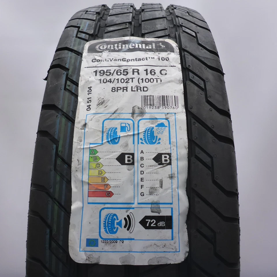 195 65 16C 1x CONTINENTAL 195/65 R16C 104/102T Pneus D'Été 2019 COMPLET - Photo 1/4