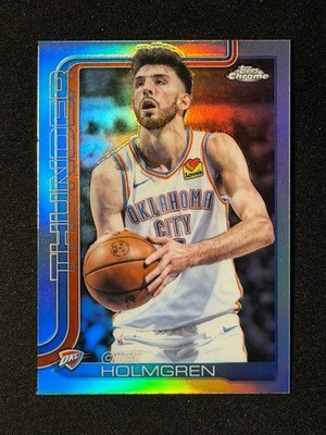 Chet Holmgren 2025-26 Topps Chrome Silver Refractor #134 OKC Thunder