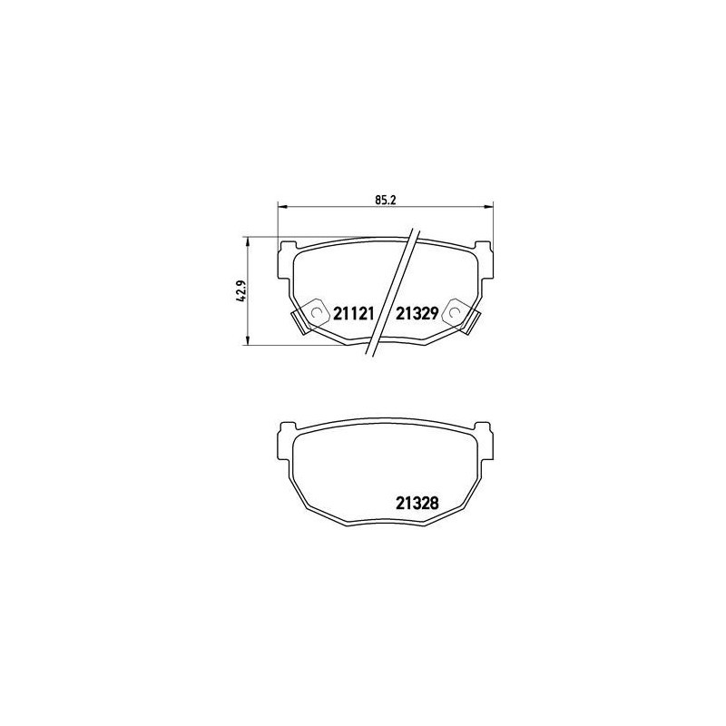 BREMBO P 56 010 Brake Pads Set Rear for Skyline Silvia 200 300 180 240SX