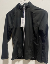 Walter Hagen Performance 11 Rain Jacket Waterproof Black Womens Medium New NWT