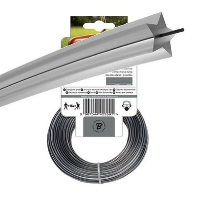 Ripper Dual Star Trimmerschnur 50m strapazierfähig verstärkt Trimmer Schneidedraht