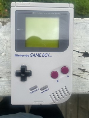 Nintendo Game Boy Launch Edition Handheld System DMG-001 Gray Glass Screen