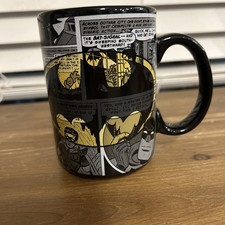Batman Collectable Coffee Mug With Comics On The Mug Made By Zac Designs