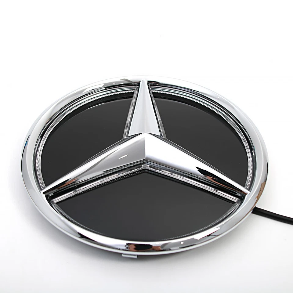 LED Light Grille Star Emblem Chrome Logo For Mercedes-Benz CLA200 CLA250 C200 Foto 3 de 4