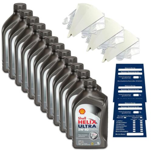12 Litre Original Shell Helix Ultra Engine Oil 5W40 Incl. Funnel + Pendant - Picture 1 of 5