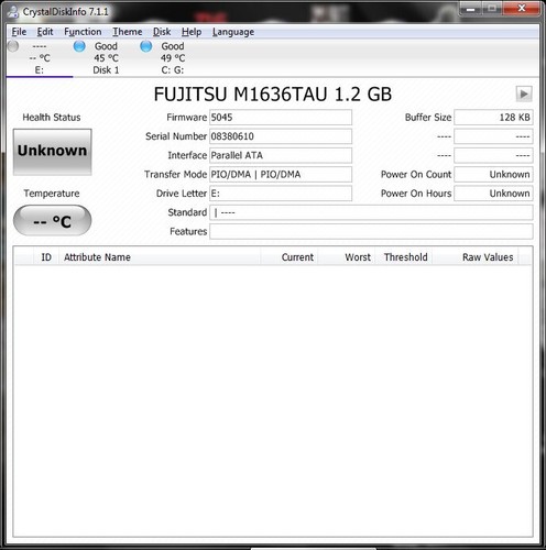 Fujitsu M1636TAU 1.2GB 5400RPM PATA ATA IDE 256KB Cache 3.5'' Inch - Picture 2 of 2