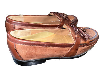French Shriner Men BOCA Dress Shoes Loafers Genuine Leather  display picture 1