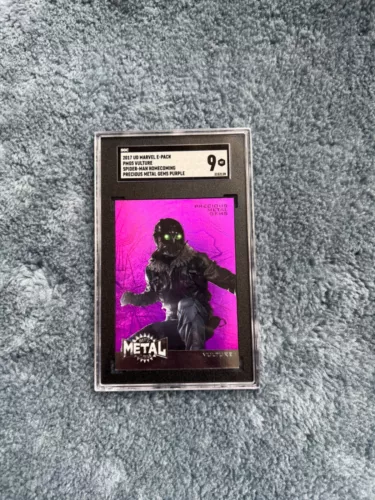 2017 UD Marvel Spider-Man VULTURE PRECIOUS METAL GEMS PMG PURPLE SGC 9