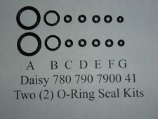 Daisy 780 790 7900 41 Two 2 O- Ring Seal Kits -Exploded View E-Z Seal Guide