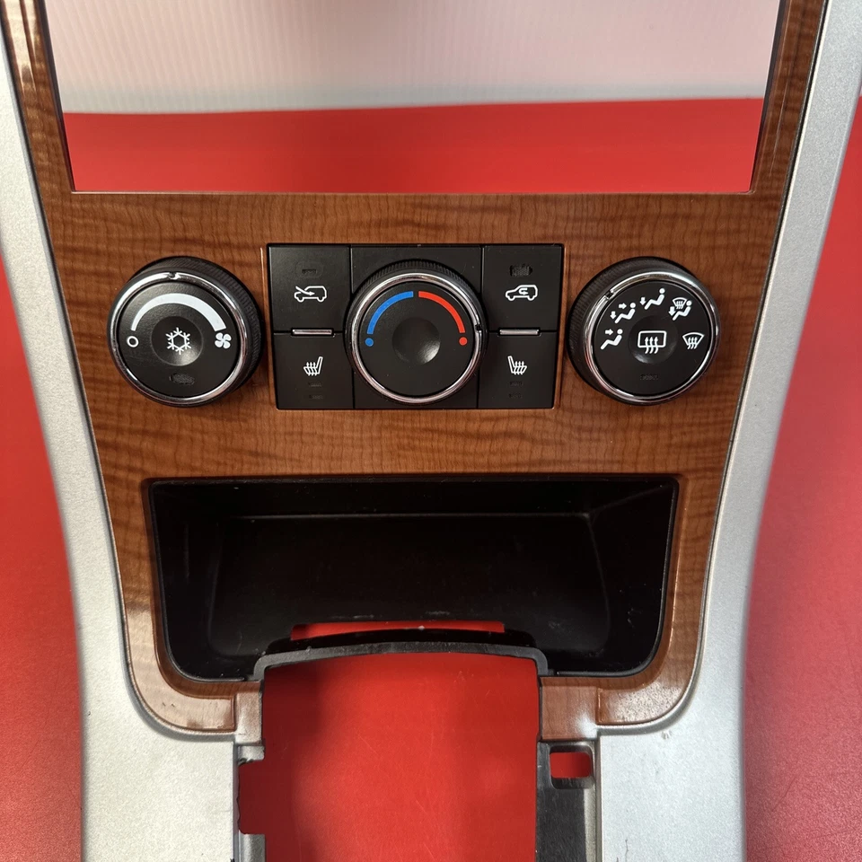 Chevy Equinox 2007-2009 radio tablero bisel ventilación climática AKK73376 OEM Woodgrane Foto 3 de 4