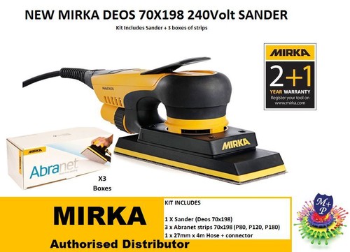 Mirka Deos Electric Orbital Flat Bed 