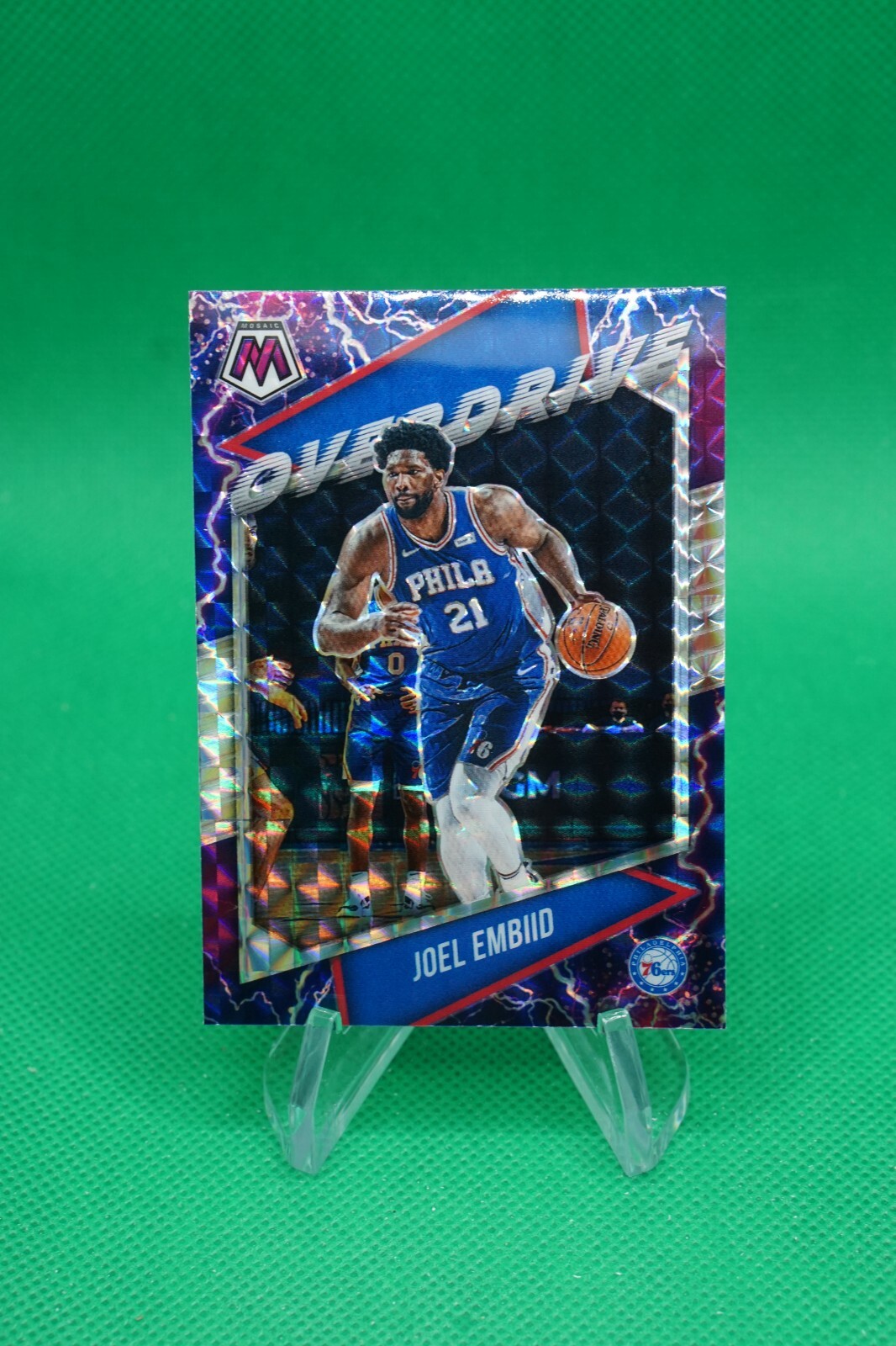 2020-21 Mosaic Overdrive #2 Joel Embiid Philadelphia 76ers GS1