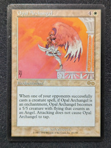 Opal Archangel - Urza's Saga - NM - MTG - Magic the Gathering - White - Enchant