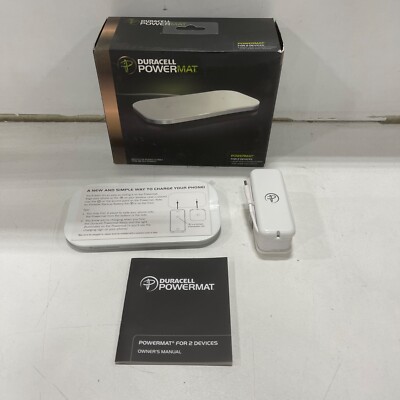 Duracell Powermat2x PowerMat for 2 Devices (PMA compatible) - White