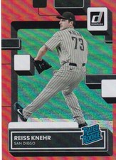 2022 DONRUSS HOLO RED PARALLEL - REISS KNEHR RC #71 SAN DIEGO PADRES