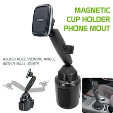 CelletMagnetic Smartphone Cup Holder Mount, Heavy-Duty Mount with Adjustable Arm