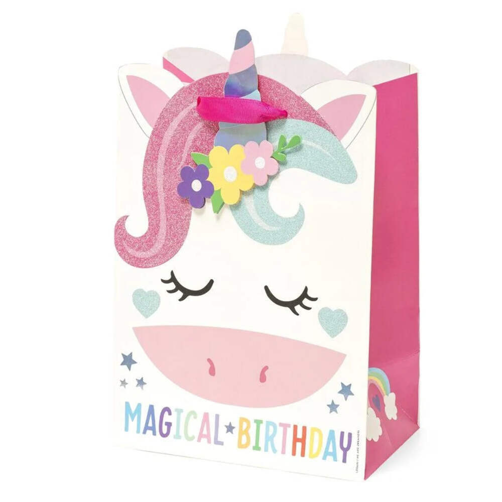 sacchetto regalo - gift bag large unicorno