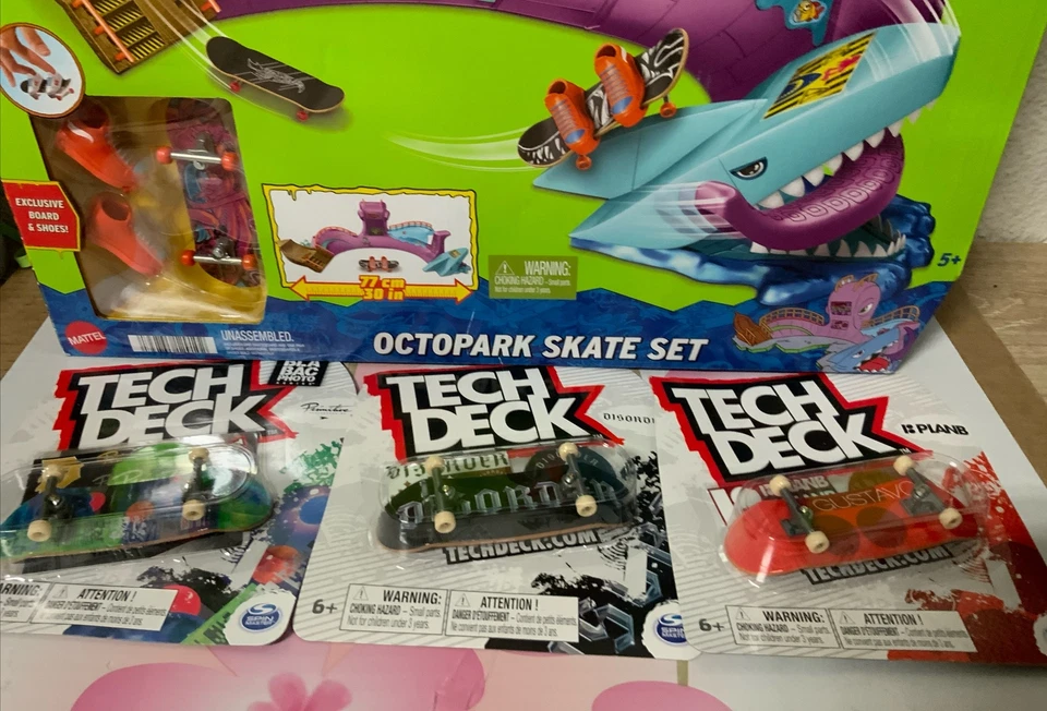 🐙 Hot Wheels Skate Octopark Juego-3 Patines de Bonificación🆕 Foto 3 de 4