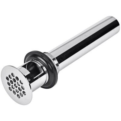 2'' Dearborn 760-1 Semi-Cast Grid Patent Overflow Plug w/ 1-1/4'' x 6'' - 17 Ga