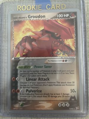 2004 World Championship Team Magma s Groudon 9/95 Rare- EX Potential MINT?