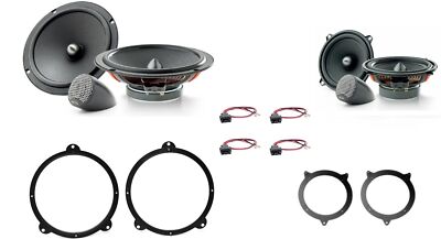 Kit 8 Lautsprecher Focal Universal Für BMW Serie 3 E46 Cabrio