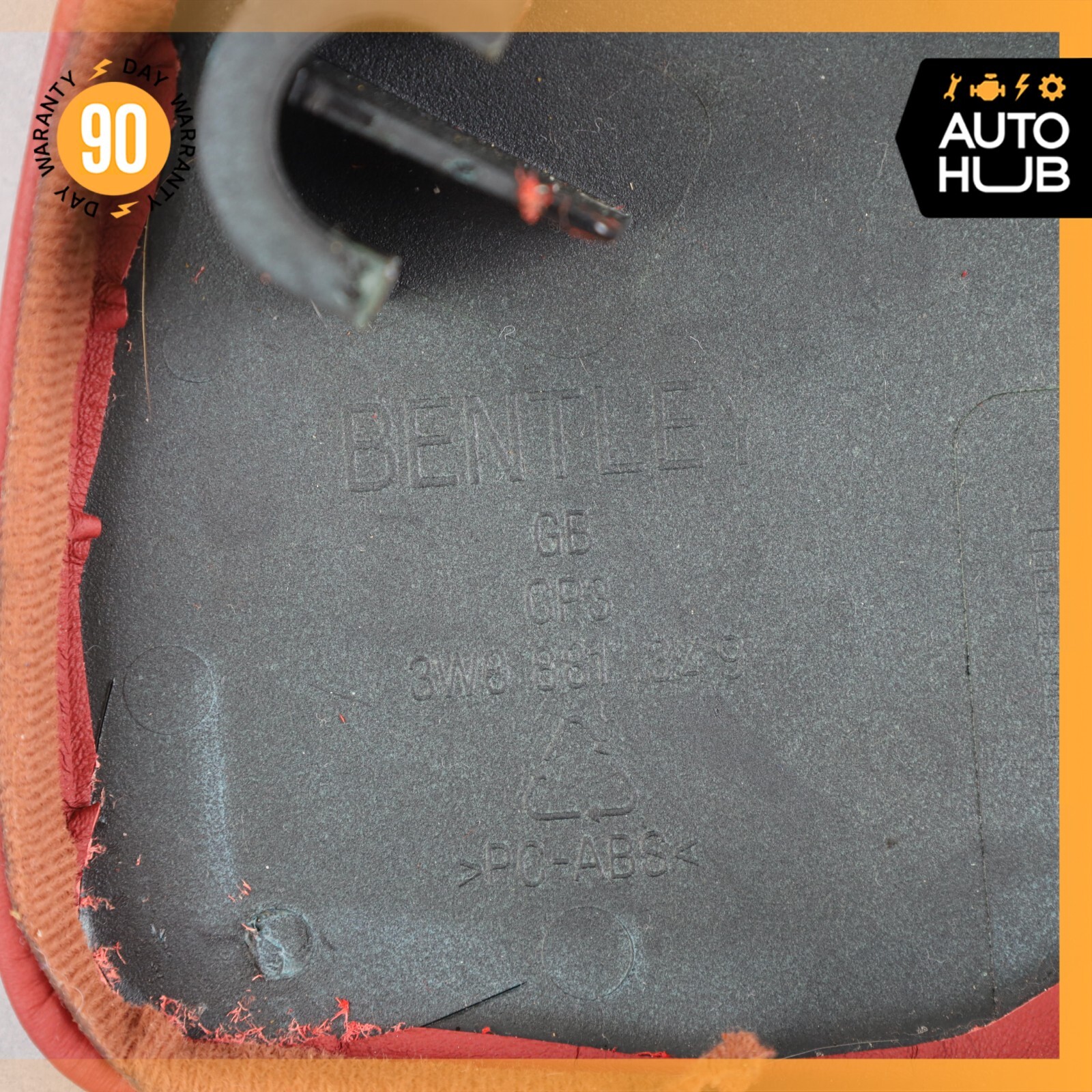 03-10 Bentley Continental GT GTC Front Left Side Seat Cover Trim Red OEM 73k
