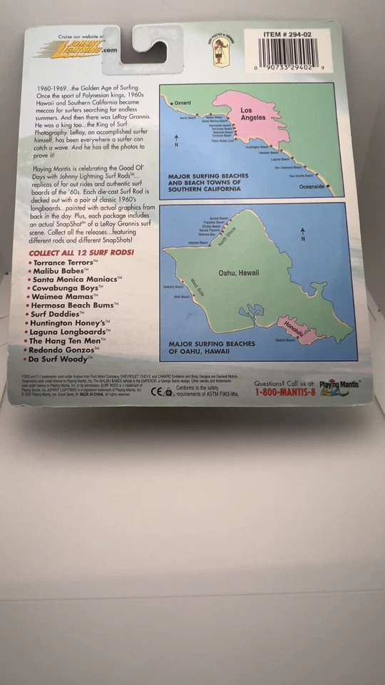 Cadillac Fúnebre Johnny Lightning Surf Rods Santa Monica Maniacs 1966 Foto 3 de 4