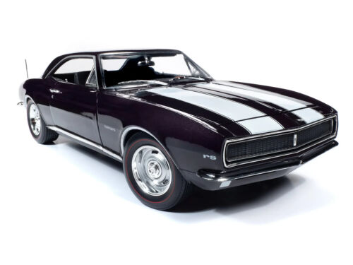 1967 CHEVROLET CAMARO Z/28 ROYAL PLUM "MCACN" 1/18 DIECAST BY AUTO WORLD AMM1297 - Picture 4 of 12