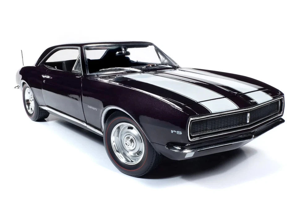 1967 CHEVROLET CAMARO Z/28 ROYAL PLUM "MCACN" 1/18 DIECAST BY AUTO WORLD AMM1297 - Image 4 of 4