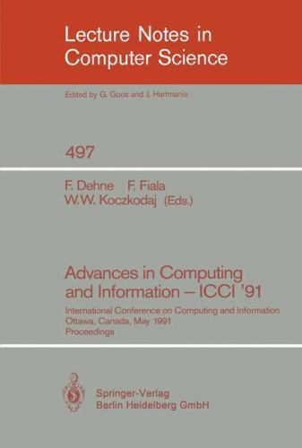 Lecture Notes in Computer Science Ser.: Advances in Computing and ...