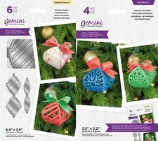 LOT OF 2 Gemini Christmas Decorations  Dies by Crafters Companion 767838 New C71
