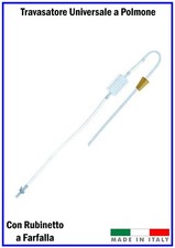 Pompa A Polmone Con Rubinetto A Farfalla Per Travaso Vino E Birra - Attrezzo Per Home Brewing - Foto 3