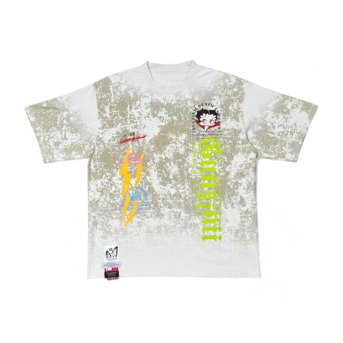 Футболка с круглым вырезом Gunzinii Betty Boop мужская белая GZ429 18890₽