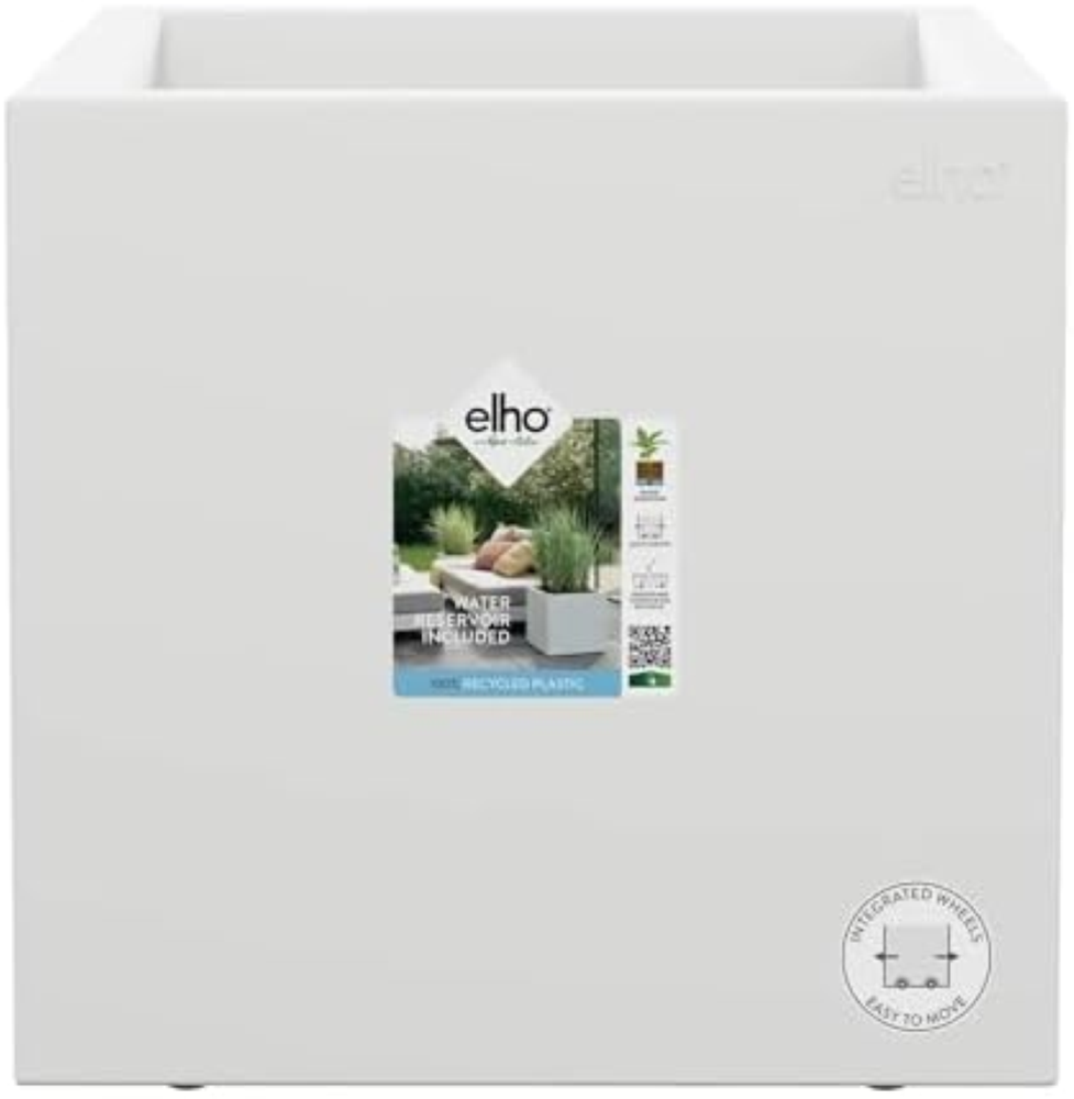 Elho Vivo Next Square 40 - Fioriera per Interno E Esterno - Ã˜ 39.0 x H 37.9 cm
