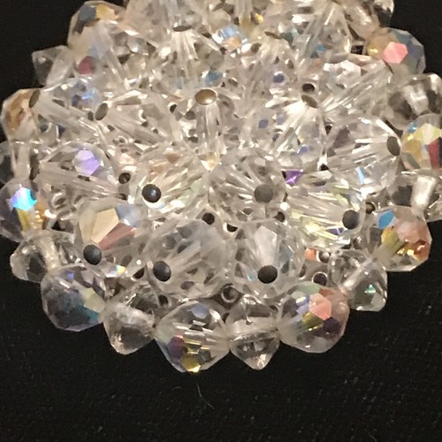 "PIN BROCHE REDONDO CON CUENTAS DE CRISTAL DE COLECCIÓN 1 1/2" - Imagen 2 de 6