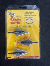 Magnus Broadheads Stinger Killer Bee 4 Blade 150 Grain 3 Pack BRAND NEW