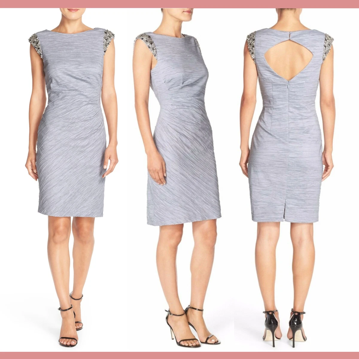 Eliza j taffeta bodycon clearance dress