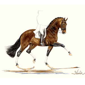 Jan Kunster Horse Print Primavera Art Horse Print 19.75/" X 27.5/"